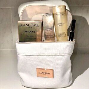 Lancôme Absolue Soft Cream with Grand Rose Toner And Serum Gift Set with Bag